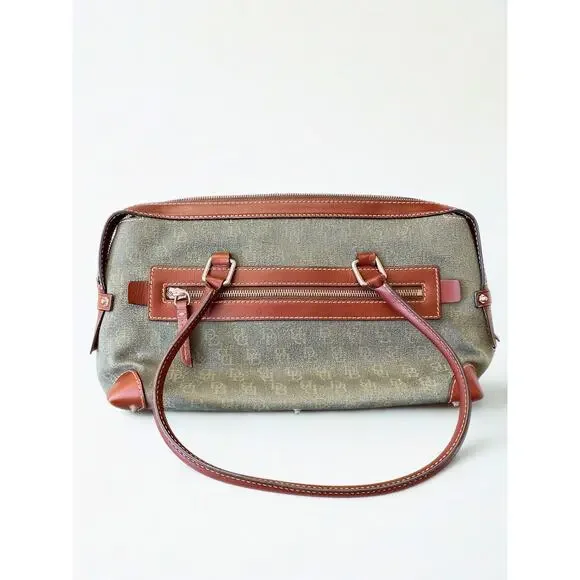 Dooney & Bourke HP65C Double Pocket Tote Hunter NWT Serial K6253580 - Picture 6 of 14